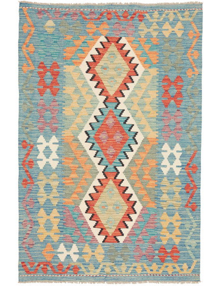 Kilim 102x155 Cm Kilim Afghanistan Hand-carded Wool (cotton