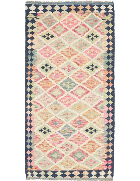 Kilim 96x195 Cm Kilim, Afghanistan, Lana Cardata A Mano