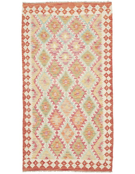 Kilim 102x192 Cm Kilim Afghanistan, Hand-carded Wool