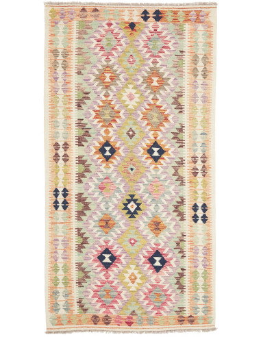 Kilim 104x198 Cm Kilim, Afghanistan, Lana Cardata A Mano