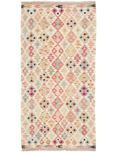 Kilim 100x203 Cm Kilim Afghanistan Hand-carded Wool (warp: