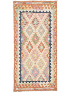 Kilim 97x206 Cm Kilim, Afghanistan, Hand-carded Wool With
