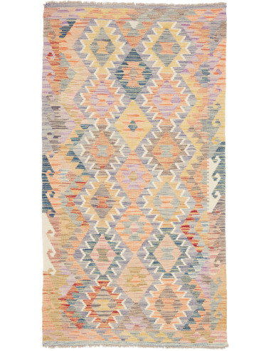 Kilim 104x195 Cm Kilim Afghanistan Lana Cardata A Mano