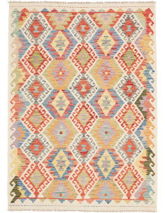Kilim 127x176 Cm Kilim, Afghanistan, Lana Cardata A Mano