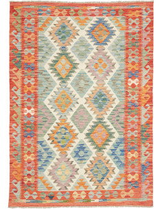 Kilim 123x180 Cm Kilim, Afghanistan, Hand-carded Wool (warp: