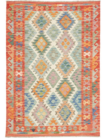 Kilim 123x180 Cm Kilim, Afghanistan, Hand-carded Wool (warp: