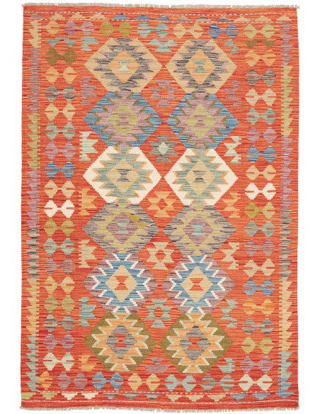 Kilim 122x181 Cm Kilim Afghanistan Lana Cardata A Mano