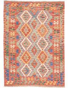 Kilim 126x176 Cm Kilim, Afghanistan, Lana Cardata A Mano,