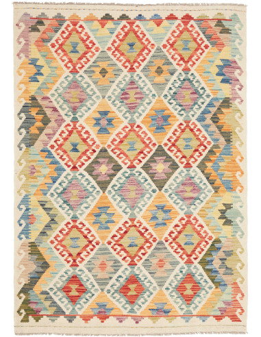 Kilim 123x172 Cm Kilim Afghanistan Hand-carded Wool (warp: