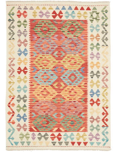 Kilim 125x177 Cm Kilim, Afghanistan, Hand-carded Wool