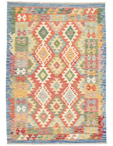 Kilim 125x175 Cm Kilim, Afghanistan, Hand-carded Wool (warp: