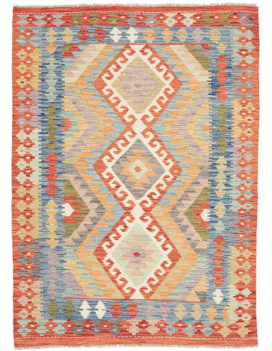 Kilim 123x173 Cm Kilim Afghanistan Hand-carded Wool (warp