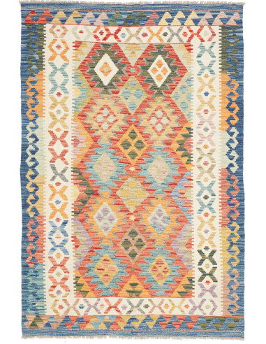 Kilim 123x182 Cm Kilim Afghanistan, Lana Cardata A Mano
