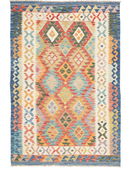 Kilim 123x182 Cm Kilim Afghanistan, Lana Cardata A Mano