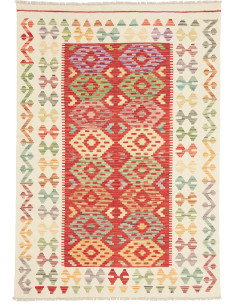 Kilim 120x174 Cm Kilim. Afghanistan. Hand-carded Wool (warp: