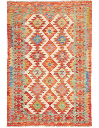 Kilim 123x184 Cm Kilim Afghanistan, Lana Cardata A Mano,