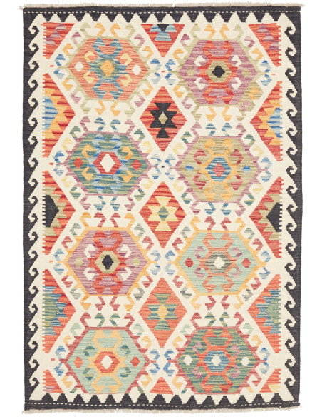Kilim 123x182 Cm Kilim, Afghanistan, Lana Cardata A Mano