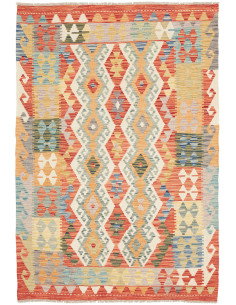 Kilim 124x183 Cm Kilim Afghanistan Hand-carded Wool (warp: