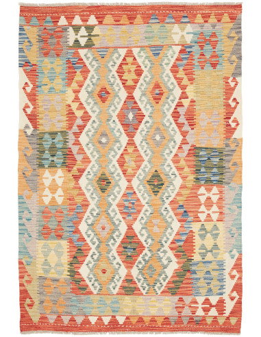 Kilim 124x183 Cm Kilim Afghanistan Hand-carded Wool (warp:
