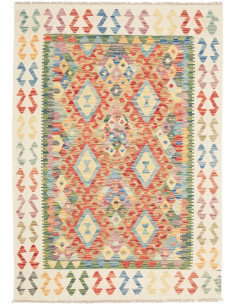Kilim 127x178 Cm Kilim, Afghanistan, Hand-carded Wool (warp: