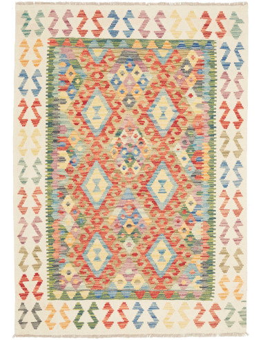 Kilim 127x178 Cm Kilim, Afghanistan, Hand-carded Wool (warp: