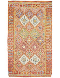 Kilim 122x208 Cm Kilim Afghanistan Hand-carded Wool 0.3 Cm