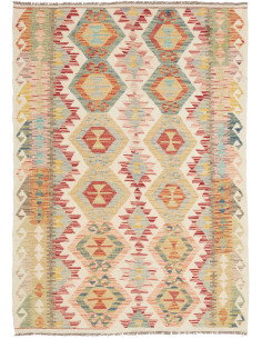 Kilim 123x172 Cm Kilim, Afghanistan, Lana Cardata A Mano