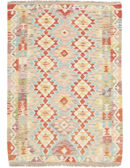 Kilim 128x178 Cm Kilim Afghanistan Hand-carded Wool (warp: