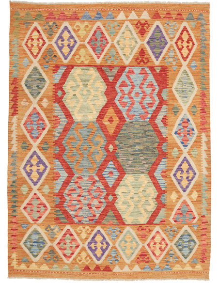 Kilim 133x178 Cm Kilim, Afghanistan, Hand-carded Wool