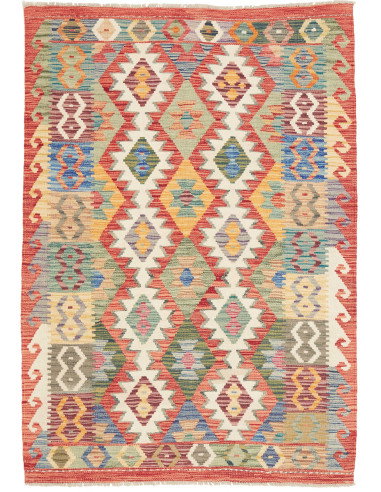Kilim 123x176 Cm Kilim, Afghanistan, Hand-carded Wool (warp:
