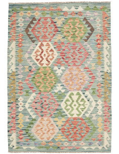 Kilim 128x181 Cm Kilim, Afghanistan, Hand-carded Wool