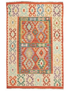 Kilim 131x196 Cm Kilim, Afghanistan, Lana Cardata A Mano