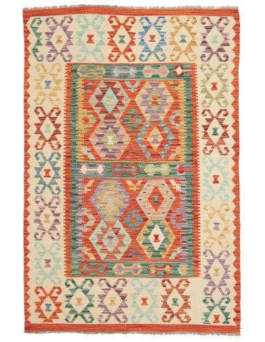Kilim 131x196 Cm Kilim, Afghanistan, Hand-carded Wool (warp: