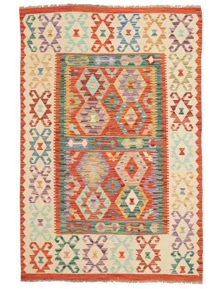 Kilim 131x196 Cm Kilim, Afghanistan, Hand-carded Wool (warp: