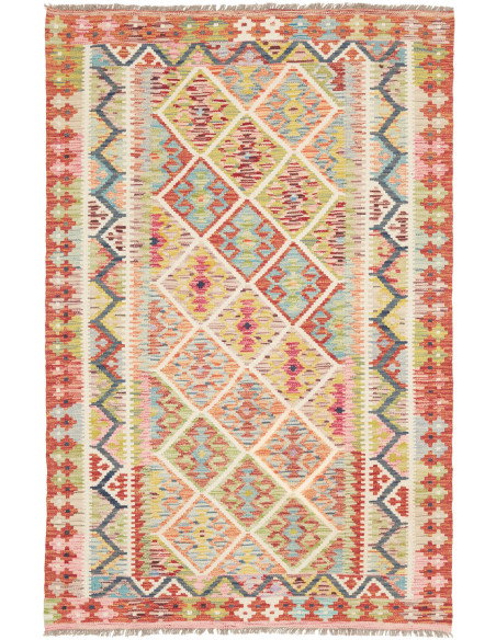Kilim 122x183 Cm Kilim, Afghanistan, Lana Cardata A Mano