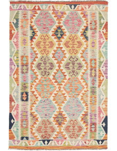 Kilim 124x182 Cm Kilim Afghanistan, Lana Cardata A Mano,