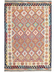 Kilim 127x192 Cm Kilim, Afghanistan, Lana Cardata A Mano