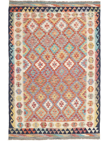 Kilim 127x192 Cm Kilim, Afghanistan, Hand-carded Wool (warp: