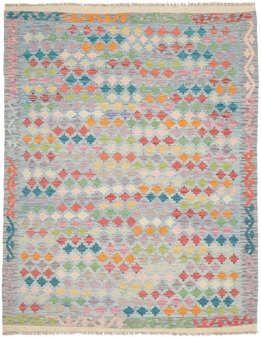 Kilim 152x197 Cm Kilim Afgano Lana Cardata A Mano Ordito In