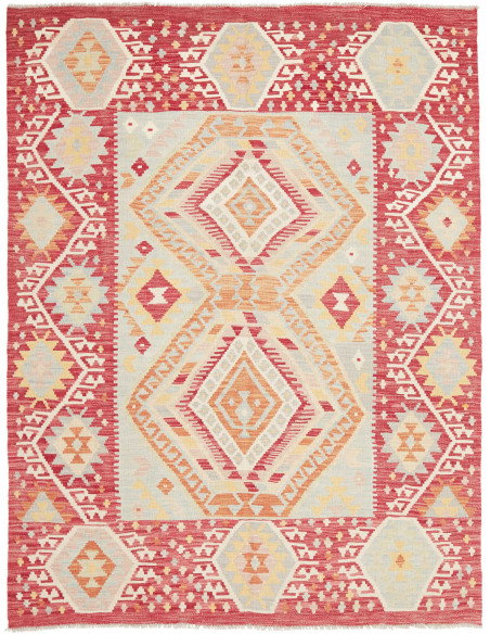Kilim 155x206 Cm Kilim, Afghanistan, Lana Cardata A Mano