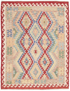 Kilim 158x196 Cm Kilim Afghanistan, Hand-carded Wool (warp: