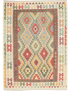 Kilim 153x210 Cm Kilim, Afghanistan, Hand-carded Wool (warp: