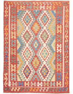 Kilim 155x217 Cm Kilim, Afghanistan, Lana Cardata A Mano