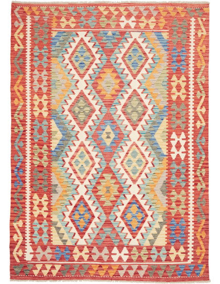 Kilim 155x217 Cm Kilim, Afghanistan, Lana Cardata A Mano