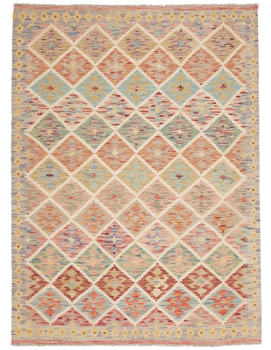 Kilim 148x202 Cm Kilim Afghanistan Hand-carded Wool Cotton