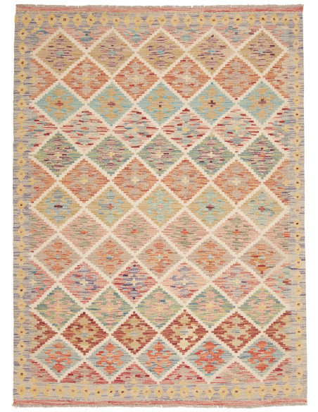 Kilim 148x202 Cm Kilim Afghanistan Lana Cardata A Mano