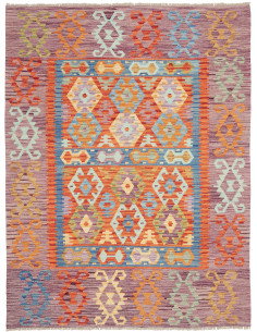 Kilim 148x200 Cm Kilim, Afghanistan, Lana Cardata A Mano