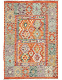 Kilim 136x196 Cm Kilim Afghanistan Hand-carded Wool (cotton