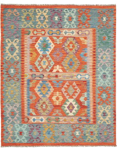 Kilim 157x193 Cm Kilim, Afghanistan, Lana Cardata A Mano,