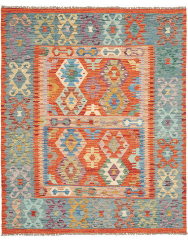 Kilim 157x193 Cm Kilim, Afghanistan, Hand-carded Wool, 0.3